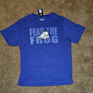 Purple TCU Horned Frogs T-Shirt with Fear the Frog Graphic - NWT